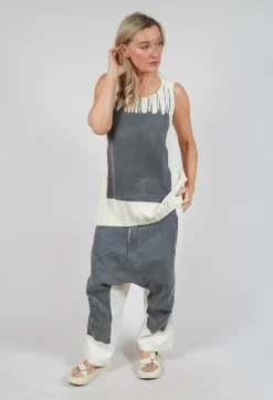 Rundholz Mainline Tops^PRE-ORDER -  Sleeveless Vest Top in Asteroid Paint