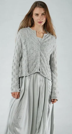 Rundholz Black Label Cardigans^PRE-ORDER - Textured Knitted Cardigan in Black (Pictured in Grey)