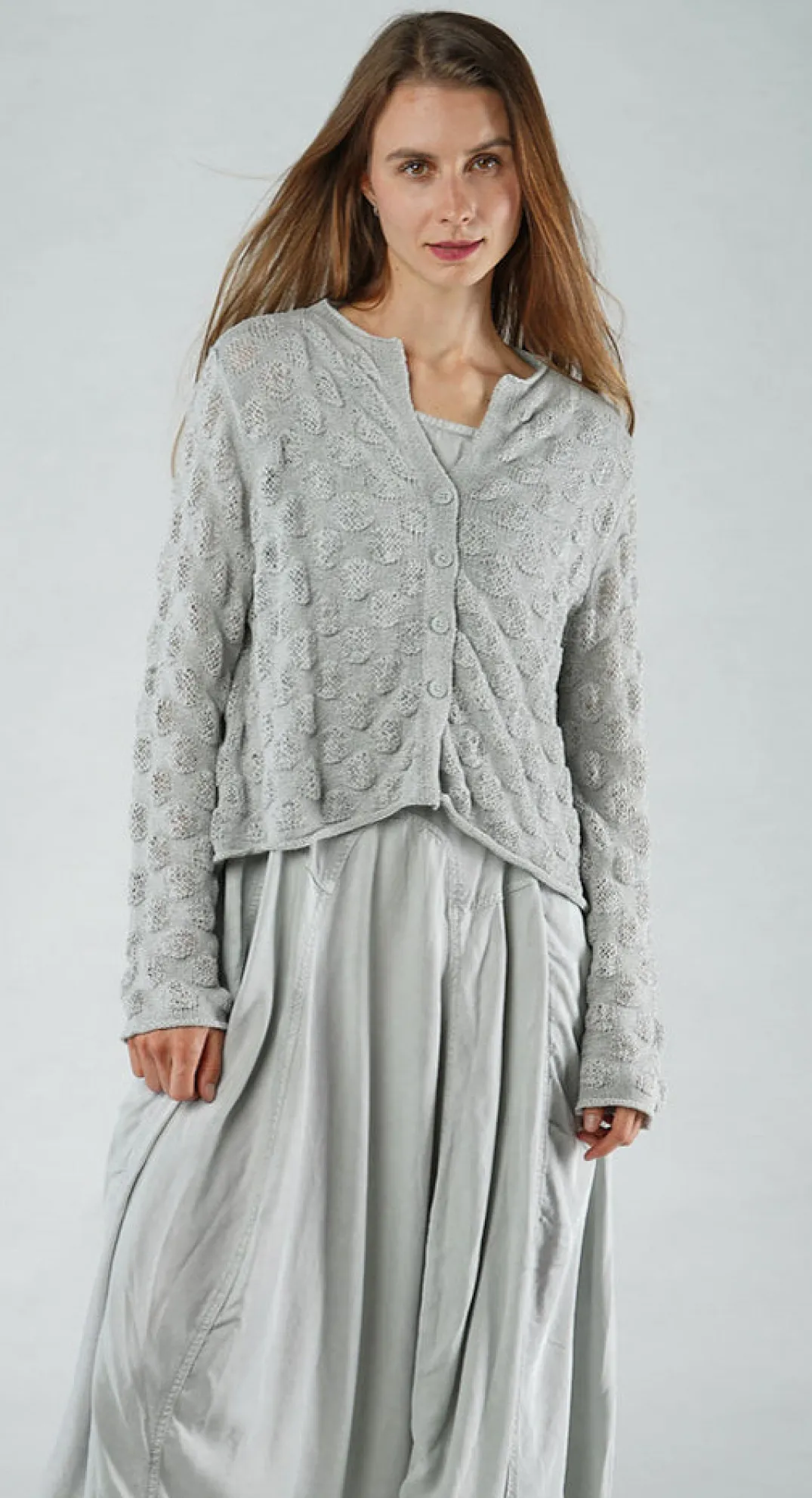 Rundholz Black Label Cardigans^PRE-ORDER - Textured Knitted Cardigan in Black (Pictured in Grey)