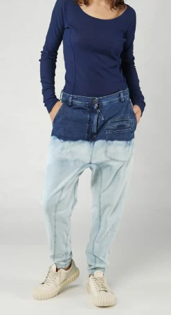 Rundholz Dip Trousers^PRE-ORDER - Tie-Dye Straight Leg Jeans in Bleachwash