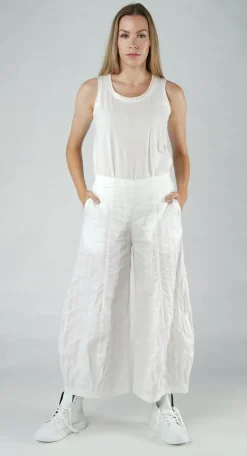 Rundholz Black Label Trousers^PRE-ORDER - Tulip Hem Trousers in Offwhite