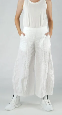 Rundholz Black Label Trousers^PRE-ORDER - Tulip Hem Trousers in Navy (Pictured in Offwhite)