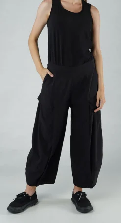 Rundholz Black Label Trousers^PRE-ORDER - Tulip Trousers with Front Panels in Malibu (Pictured in Black)