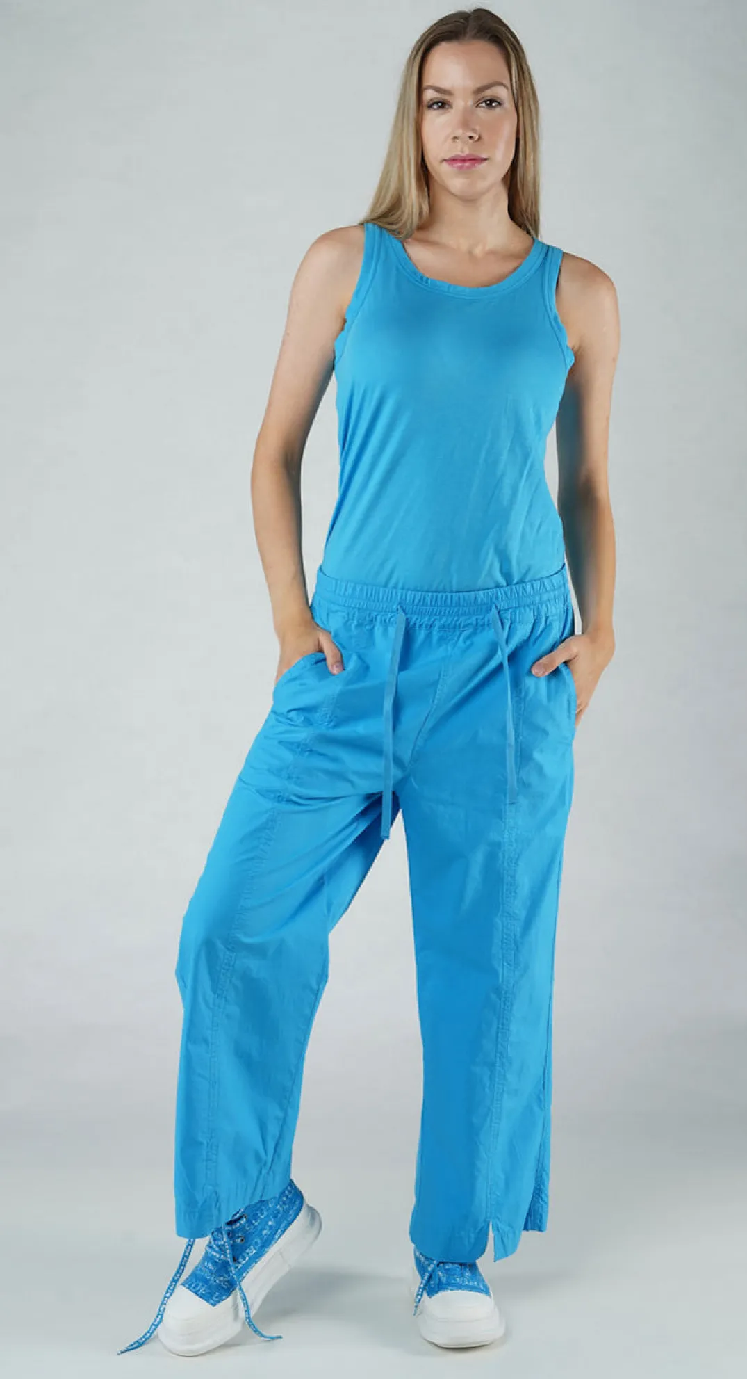 Rundholz Black Label Trousers^PRE-ORDER - Wide Leg Trousers in Aqua (Pictured in Malibu)