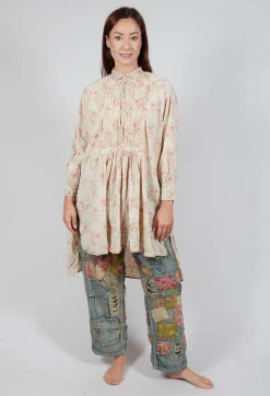Magnolia Pearl Tops^Print Cordelia Night Shirt in Lake of Roses