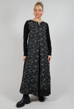 Xenia Design Jumpsuits^Print Inon Jumpsuit in Black with White