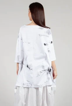 Moyuru Jumpers^Print Jumper in Black and White
