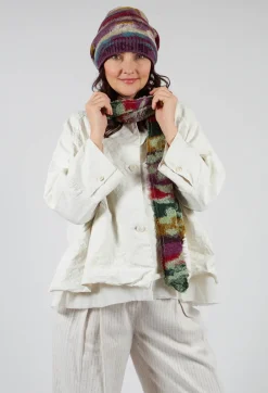 Butapana Scarves^Print Wool Scarf in Olive