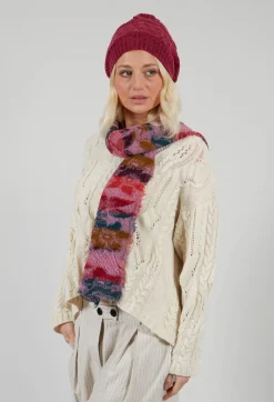Butapana Scarves^Print Wool Scarf in Orchid