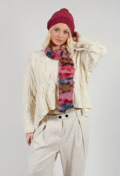 Butapana Scarves^Print Wool Scarf in Orchid