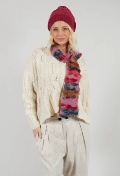 Butapana Scarves^Print Wool Scarf in Orchid