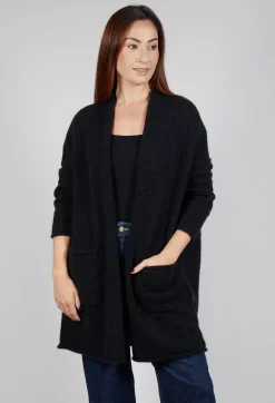 Hindahl u0026 Skudelny Jackets^Printed Cardigan in Nero Sand