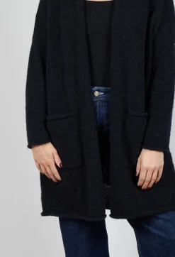 Hindahl u0026 Skudelny Jackets^Printed Cardigan in Nero Sand