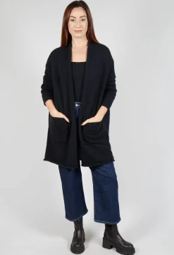 Hindahl u0026 Skudelny Jackets^Printed Cardigan in Nero Sand