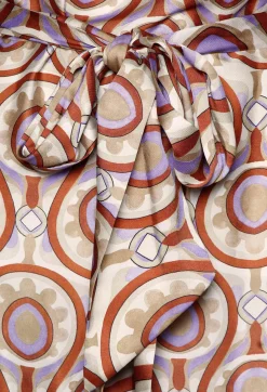 Maliparmi Jumpsuits^Printed Jumpsuit in Beige/Malva