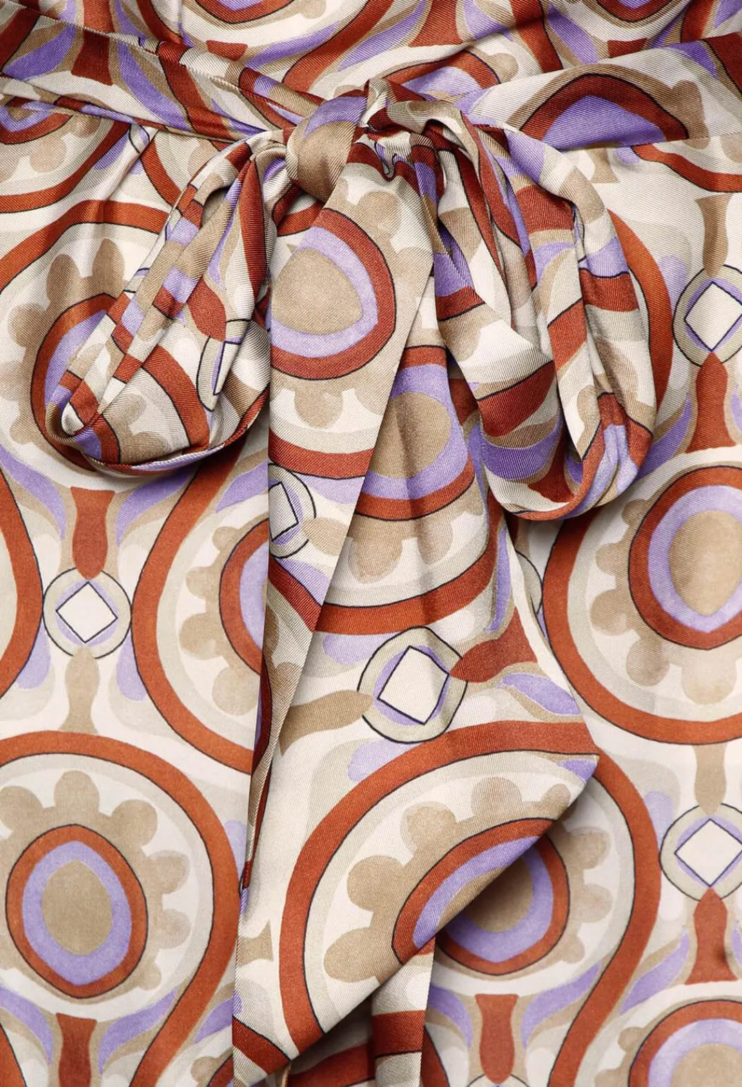 Maliparmi Jumpsuits^Printed Jumpsuit in Beige/Malva