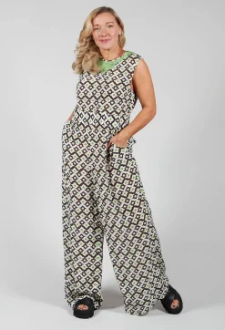 Maliparmi Jumpsuits^Printed Jumpsuit in Beige/Malva