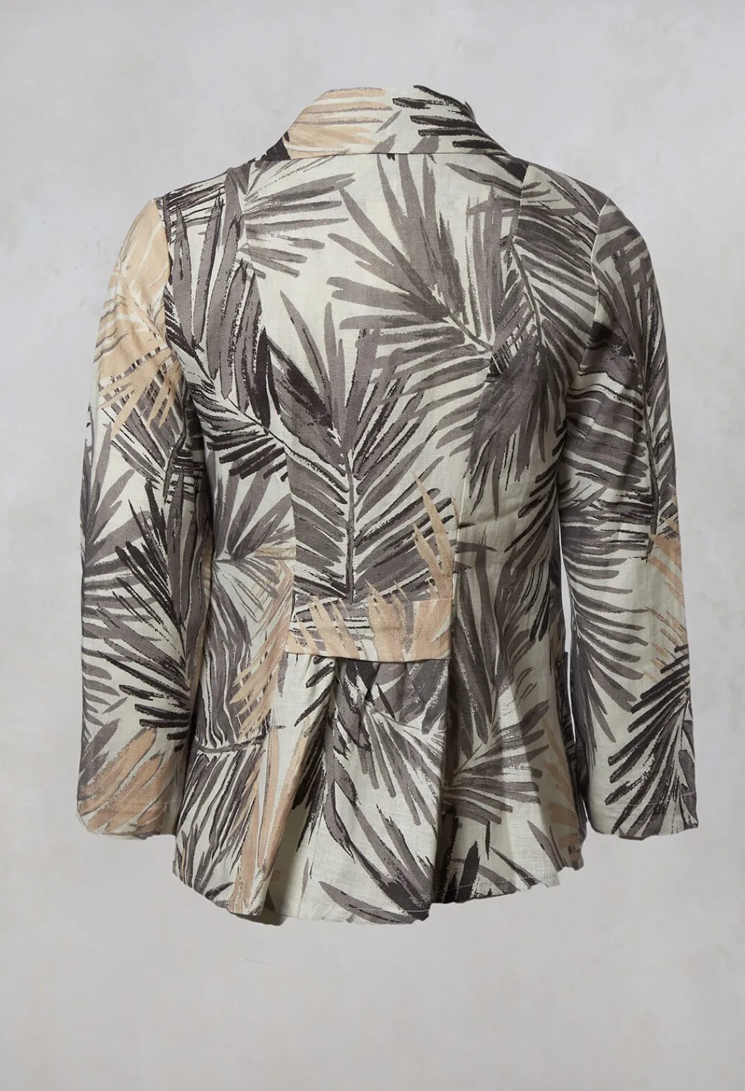Out of Xile Jackets^Printed Linen Jacket in Grey