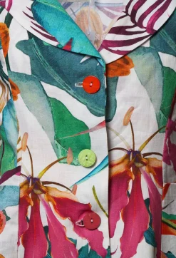 Out of Xile Jackets|Co-ords & Suits^Printed Linen Jacket in Multi
