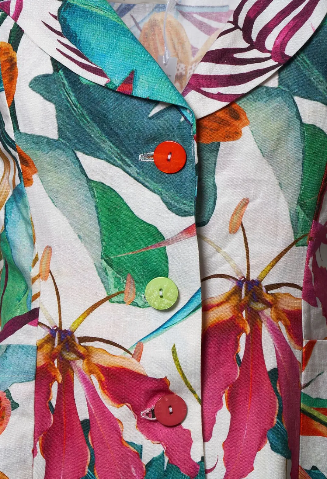Out of Xile Jackets|Co-ords & Suits^Printed Linen Jacket in Multi