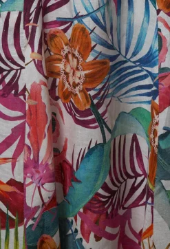 Out of Xile Skirts^Printed Linen Maxi Skirt in Multi