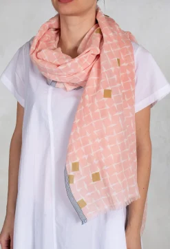 Moismont Scarves^Printed Scarf in Soft Pink