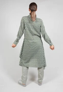 Niù Shirts & Blouses^Printed Shirt Dress with Tie Front in Alga
