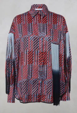 Beatrice B Shirts & Blouses^Printed Shirt in Red / Blue