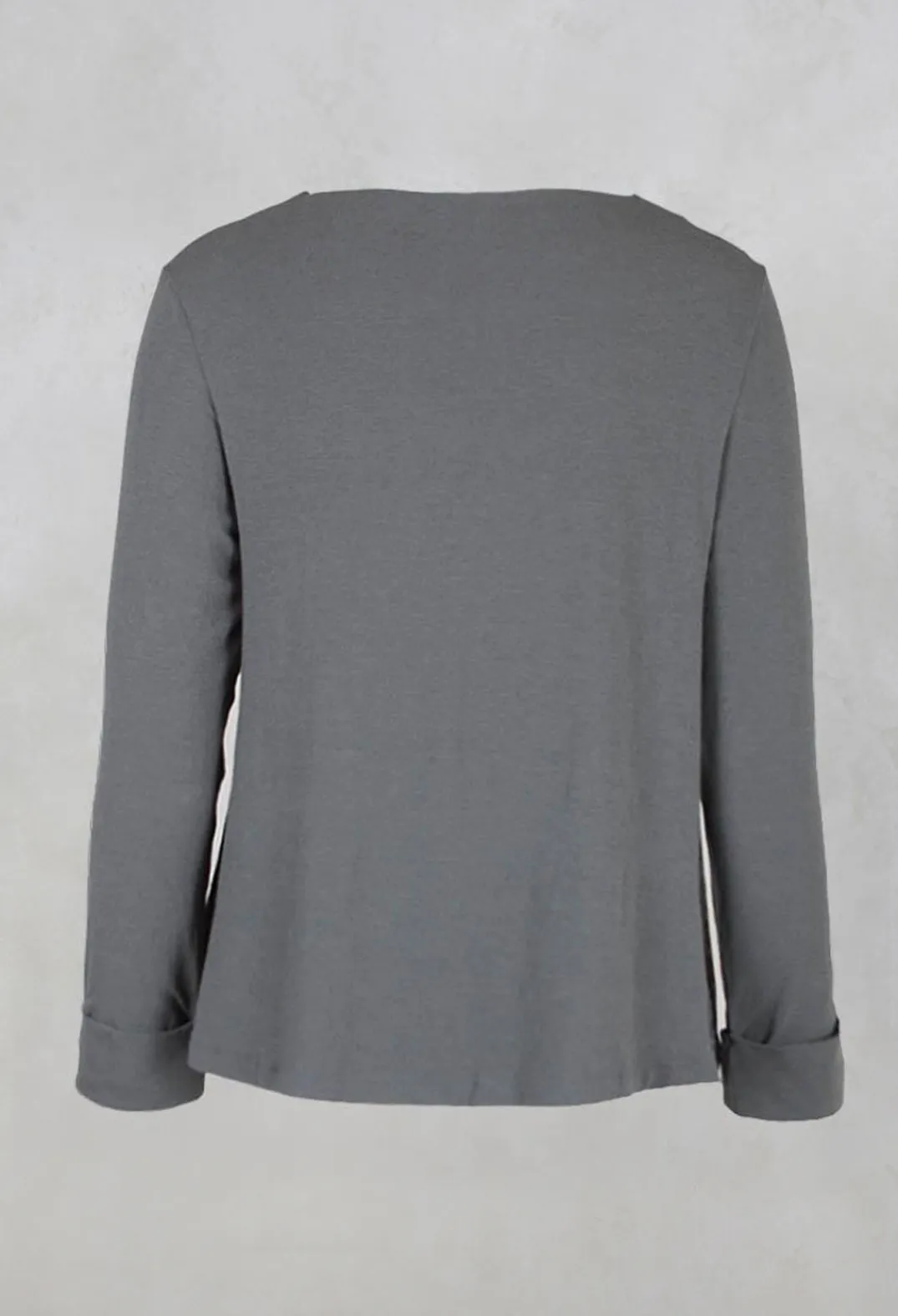 Niù Shirts & Blouses^Printed Silk Contrasting Fabric Trapeze Shirt in Quartz