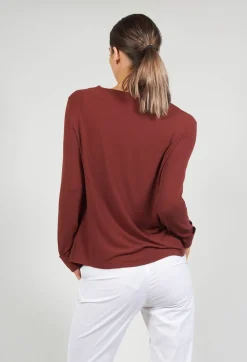 Niù Shirts & Blouses^Printed Silk Contrasting Fabric Trapeze Shirt in Vulcano