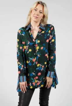 Beatrice B Shirts & Blouses^Printed Silk Shirt in Green