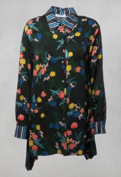Beatrice B Shirts & Blouses^Printed Silk Shirt in Green