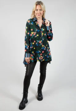 Beatrice B Shirts & Blouses^Printed Silk Shirt in Green