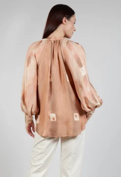 Beatrice B Shirts & Blouses^Printed Silk Shirt in Rose Print