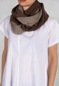 Spazioif Scarves^Printed Snood in Brown