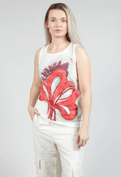 Rundholz Mainline Tops^Printed Vest in Spec Handpaint