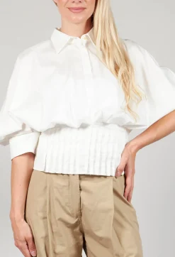 Malloni Shirts & Blouses^Puff Sleeve Shirt in Latte
