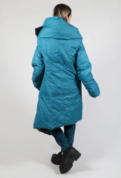 Rundholz Black Label Coats^Puffer Coat with Asymmetric Hem in Ink