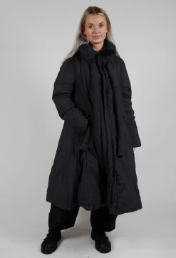 Rundholz Black Label Coats^Puffer Coat with Flared Hemline in Black
