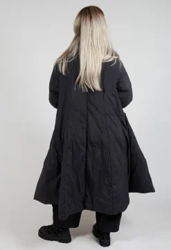 Rundholz Black Label Coats^Puffer Coat with Flared Hemline in Black