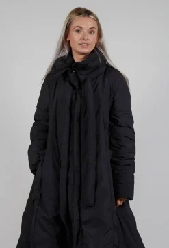 Rundholz Black Label Coats^Puffer Coat with Flared Hemline in Black