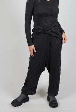 Rundholz Mainline Trousers^Pull On Crinkle Trousers in Slate