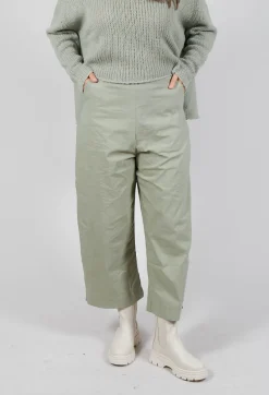 Rundholz Black Label Trousers^Pull On Cropped Fit Trousers in Defender