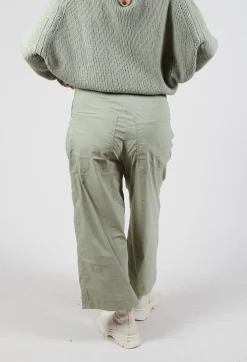 Rundholz Black Label Trousers^Pull On Cropped Fit Trousers in Defender