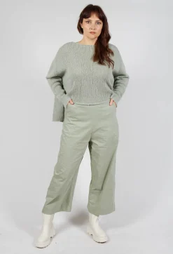 Rundholz Black Label Trousers^Pull On Cropped Fit Trousers in Defender