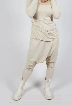 Rundholz Mainline Trousers^Pull on Drop Crotch Trousers in Bone