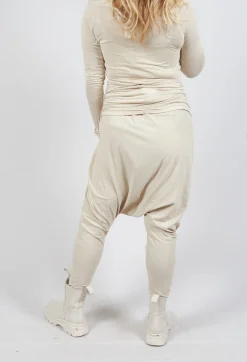 Rundholz Mainline Trousers^Pull on Drop Crotch Trousers in Bone