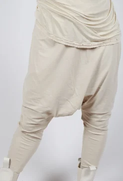 Rundholz Mainline Trousers^Pull on Drop Crotch Trousers in Bone