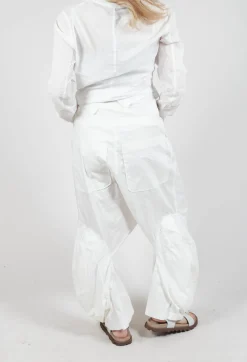 Rundholz Mainline Trousers^Pull On Drop Crotch Trousers in Starwhite
