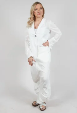 Rundholz Mainline Trousers^Pull On Drop Crotch Trousers in Starwhite